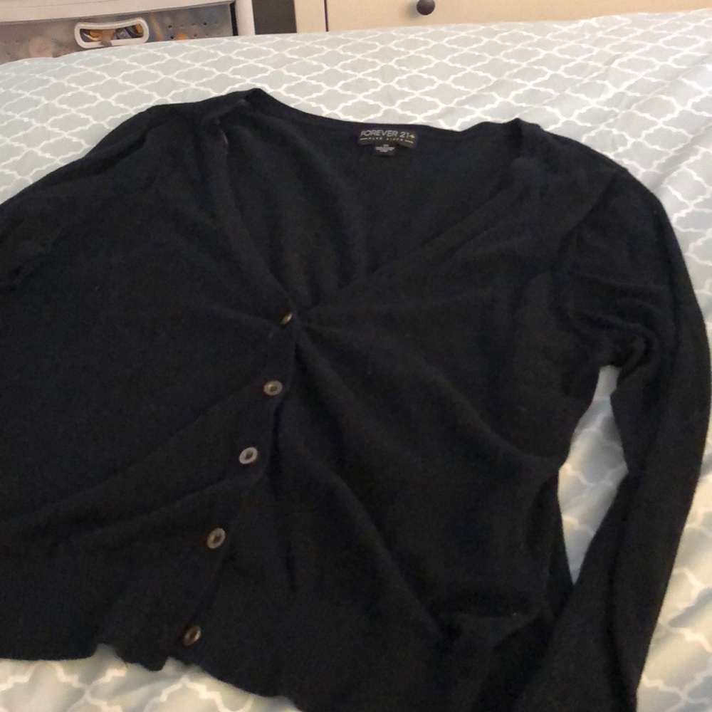 Forever21 plus 3x short cardigan